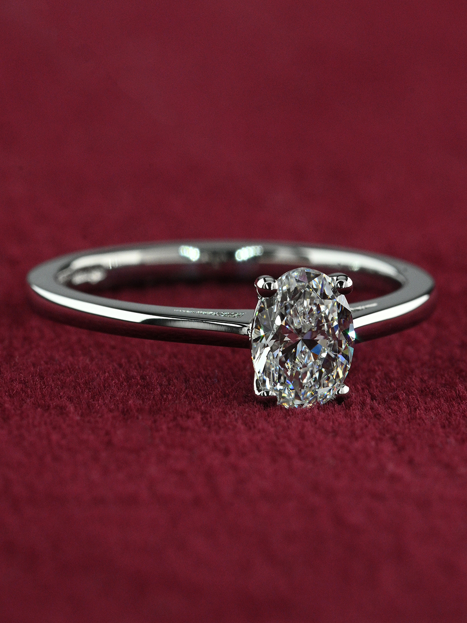 Oval Halo Diamond Solitaire Ring Cheltenham Beards Jewellers